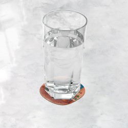 زیر لیوانی طرح شمعدونی