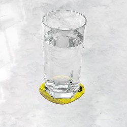 زیر لیوانی طرح هشدار