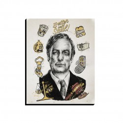 تابلو شاسی طرح صورت زخمی کد cfp1858