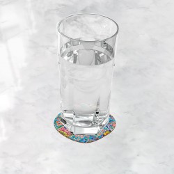 زیر لیوانی طرح در دلم بنشسته ای