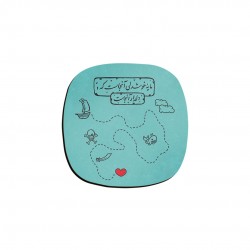 زیر لیوانی طرح مایه خوشدلی
