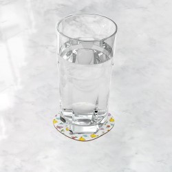 زیر لیوانی طرح جوجه طلایی