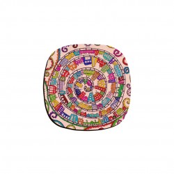 زیر لیوانی طرح شهر رنگارنگ