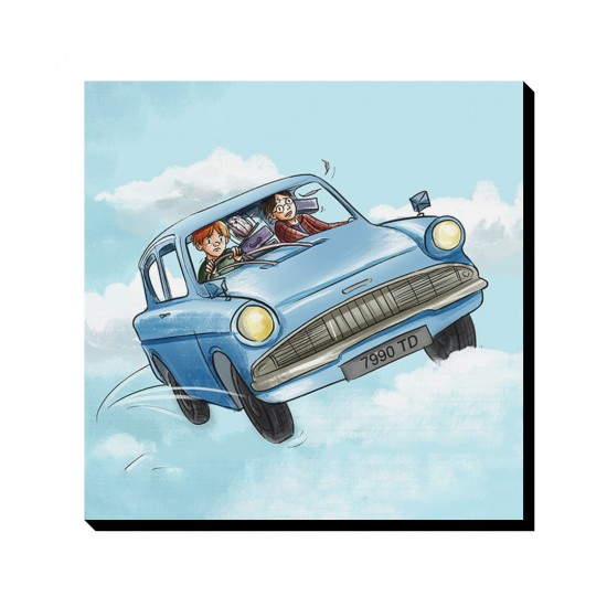 تابلو شاسی طرح هری پاتر و ماشین آبی کد cfp1580