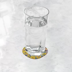 زیر لیوانی طرح کاشی کهنه