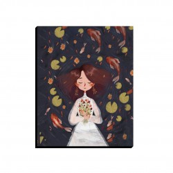 تابلو شاسی طرح دختر و مرداب کدcfp1400