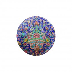 پیکسل طرح کاشی گل و مرغ کد trm515