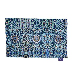 کادو پیچ پارچه‌ ای طرح کاشی فیروزه