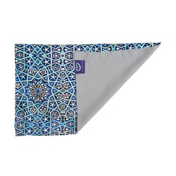 کادو پیچ پارچه‌ ای طرح کاشی فیروزه