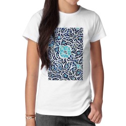 تیشرت طرح کاشی رنگ خدا کد trm519