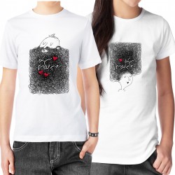 تیشرت دونفره طرح ز فکر تو کدcp002