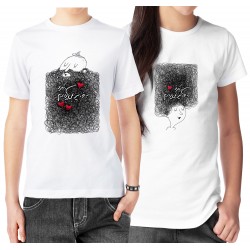 تیشرت دونفره طرح ز فکر تو کدcp002