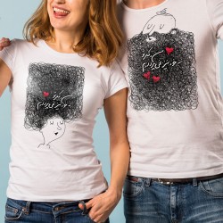 تیشرت دونفره طرح ز فکر تو کدcp002