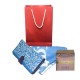 پک هدیه روز مادر کد wdp018 شامل روسری و عطر و کیف پول و پاکت