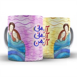 ماگ دونفره طرح آن منی جان منی کد cp003