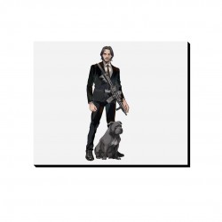 تابلو شاسی طرح جان ویک و دیزی کد cfp1926