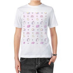 تیشرت طرح پترن تک شاخ کد cfp1444