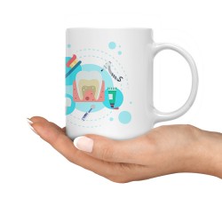 ماگ طرح دندان پزشک آینده