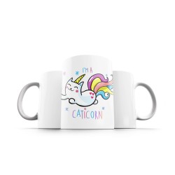 ماگ طرح گربه تک شاخ