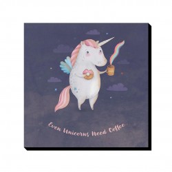 تابلو شاسی طرح تک شاخ قهوه نوش کد cfp1443