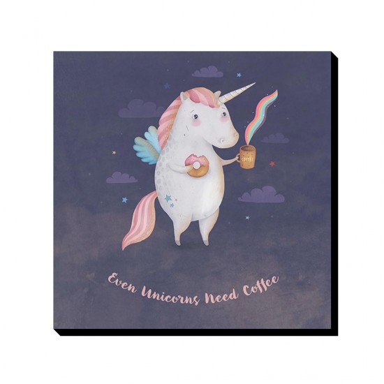 تابلو شاسی طرح تک شاخ قهوه نوش کد cfp1443