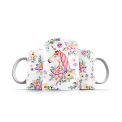 ماگ طرح تک شاخ گل گلی