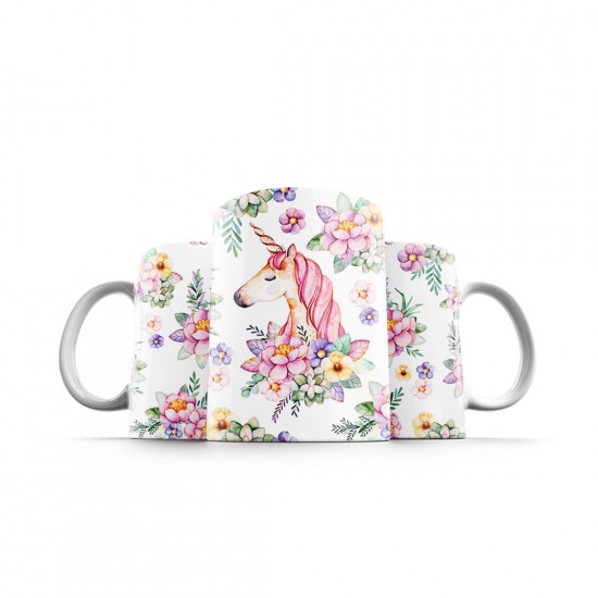 ماگ طرح تک شاخ گل گلی