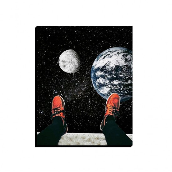 تابلو شاسی طرح قدم بر فضا کد cfp1466