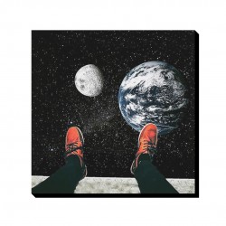 تابلو شاسی طرح قدم بر فضا کد cfp1466