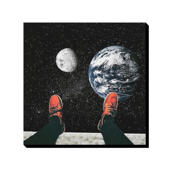 تابلو شاسی طرح قدم بر فضا کد cfp1466