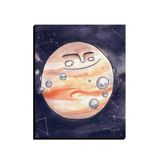 تابلو شاسی طرح ماه خندان کد cfp1465