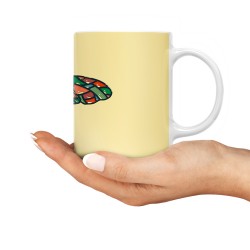 ماگ طرح زنبور رنگارنگ