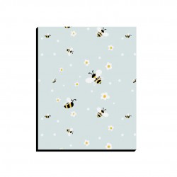 تابلو شاسی طرح زنبورک و گل بابونه کد cfp1599