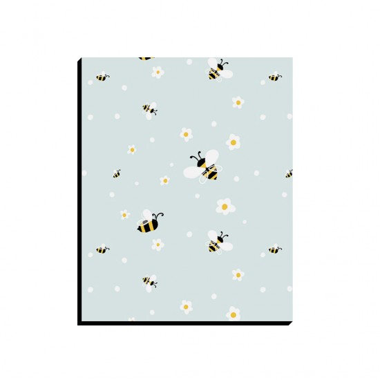تابلو شاسی طرح زنبورک و گل بابونه کد cfp1599