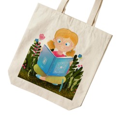 تت بگ متقال طرح دختر و کتابخوانی در طبیعت