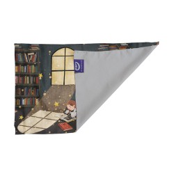 کادو پیچ پارچه‌ ای طرح دختر و کتابخانه ی جادویی