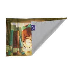 کادو پیچ پارچه‌ ای طرح دخترک و کنجکاوی در کتابخانه