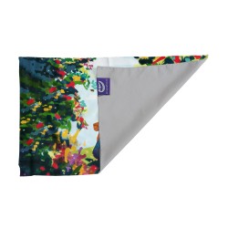کادو پیچ پارچه‌ ای طرح دخترک کتابخوان در مزرعه رنگی