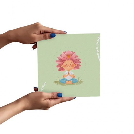 تابلو شاسی طرح دختر لوتوس کد cfp1591