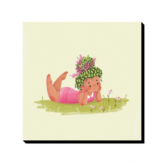 تابلو شاسی طرح دختر بهار کد cfp1587 تابلو شاسی طرح دختر بهار کد cfp1587