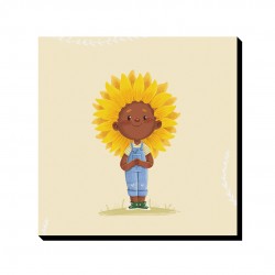 تابلو شاسی طرح دختر آفتابگردان کد cfp1586