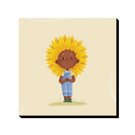 تابلو شاسی طرح دختر آفتابگردان کد cfp1586