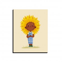 تابلو شاسی طرح دختر آفتابگردان کد cfp1586