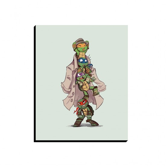 تابلو شاسی طرح نینجا های بازیگوش کد cfp1601