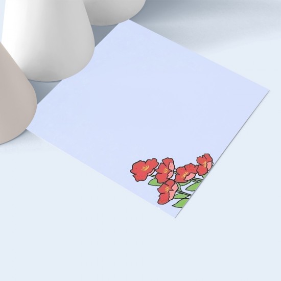کارت پستال طرح دختری در دشت گل کد cpl041