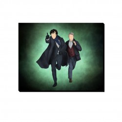 تابلو شاسی طرح شرلوک هولمز و دکتر واتسون کد cfp1592