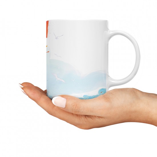 ماگ طرح ناخدا و اقیانوس آرام