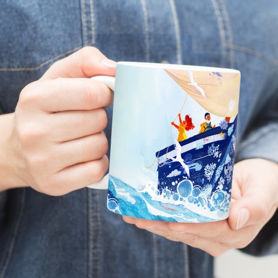 ماگ طرح ناخدا و اقیانوس آرام