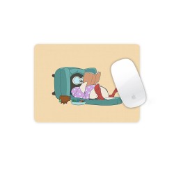 موس پد طرح پنگوئن کتابخوان