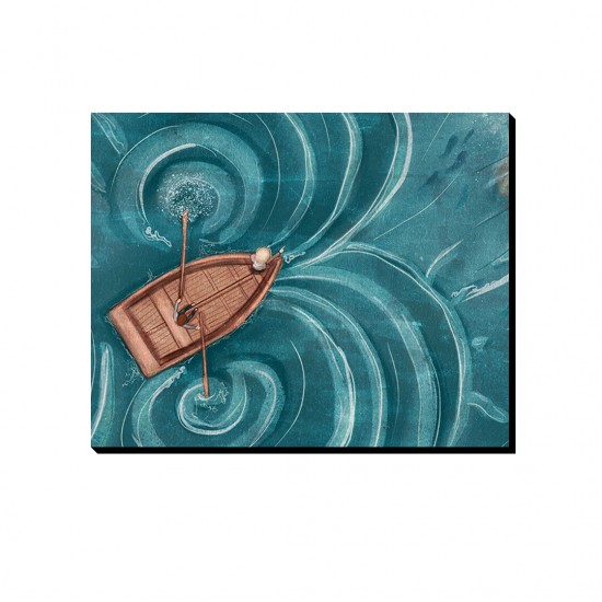 تابلو شاسی طرح قایق چوبی کد cfp1614